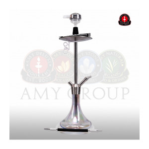Кальян AMY Deluxe - SS09R Crystal (STICK STEEL) 75см (Полный комплект)