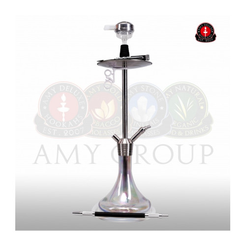 Кальян AMY Deluxe - SS09R Crystal (STICK STEEL) 75см (Полный комплект)