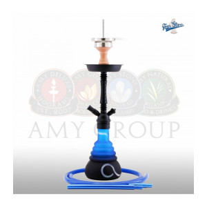 Кальян AMY Deluxe - 4 Stars 450 PSM Black Blue 50см (Полный комплект)