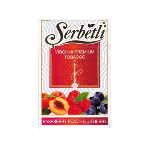 Табак Serbetli 50г - Raspberry Peach Blueberry (Малина Персик Черника)
