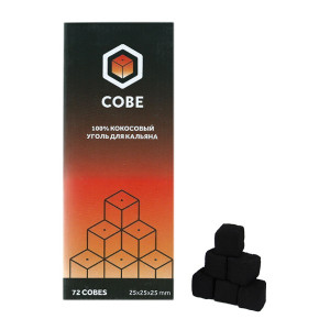 Кокосовый уголь для кальяна Cobe 72 шт 25мм
