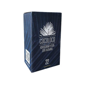 Кокосовый уголь для кальяна Cocoloco 96 шт 22мм