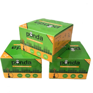 Кокосовый уголь для кальяна Panda 27 кубиков (flat)
