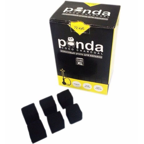 Кокосовый уголь для кальяна Panda  72 шт 25мм