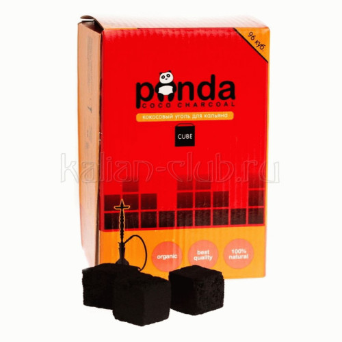 Кокосовый уголь для кальяна Panda 96 шт 22мм
