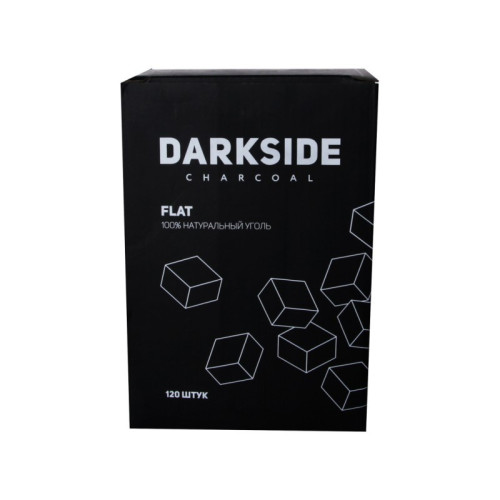 Кокосовый уголь для кальяна Darkside 120 шт Flat