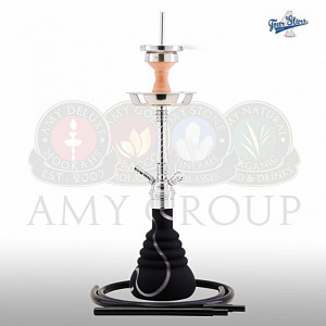Кальян AMY Deluxe - 4 Stars 450 C-BK Chrome Black 50см (Полный комплект)