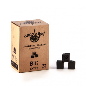 Кокосовый уголь для кальяна Cocolemon 72шт 25мм