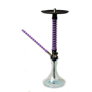 Кальян Mamay Custom - Coilovers Черный Сиреневый 75см (Без колбы)
