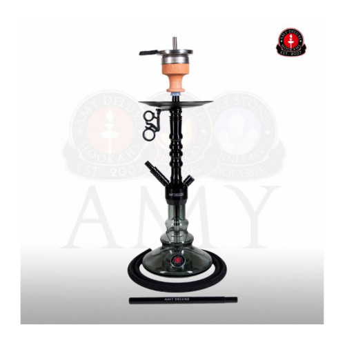 Кальян AMY Deluxe - 070.02 Black (Alu Zulu S) 55см (Полный комплект)