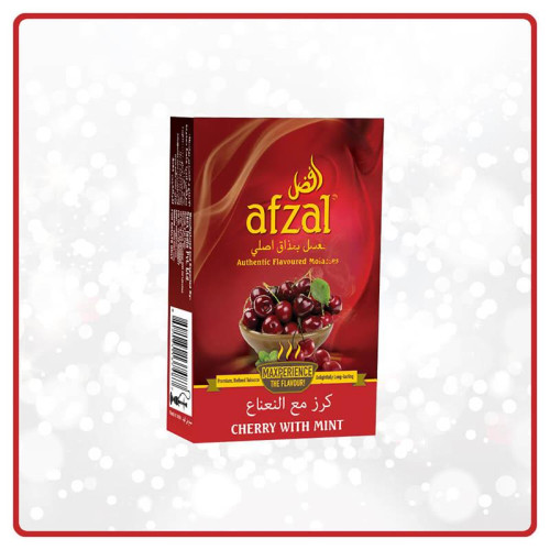 Табак Afzal 40г АКЦИЗ - Red Cherry With Mint (Черешня с мятой)