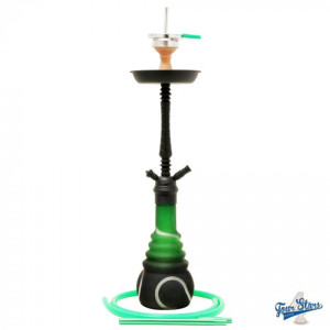 Кальян AMY Deluxe - 4 Stars 650 PSM Black Green 70см (Полный комплект)