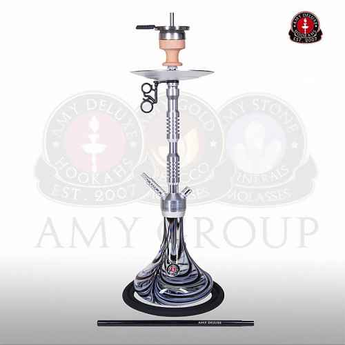 Кальян AMY Deluxe - 073.01 AOALU-BK (Alu Sierra) 75см (Полный комплект)