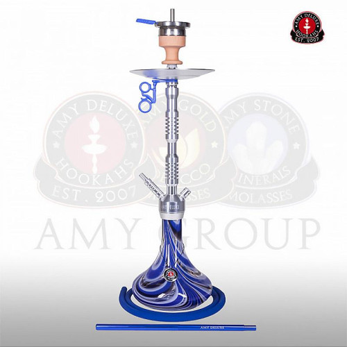Кальян AMY Deluxe - 073.01 AOALU-BU (Alu Sierra) 75см (Полный комплект)
