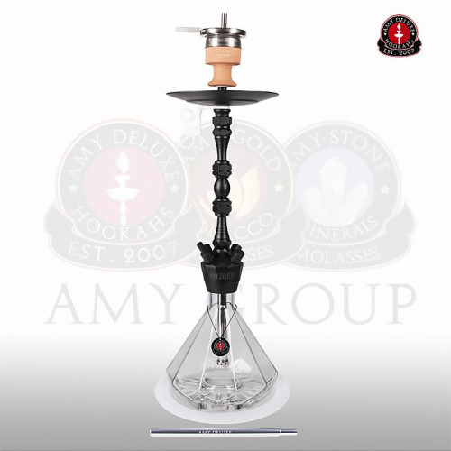 Кальян AMY Deluxe - 063 PSM BK-TR (ALU DIAMOND) 75см (Полный комплект)