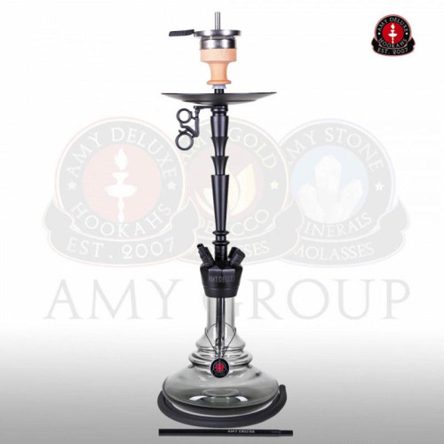 Кальян AMY Deluxe - 065 BK Black (Alu-X) 70см (Полный комплект)