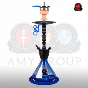 Кальян AMY Deluxe - 062 BK Blue (Alu Diamond S) 55см (Полный комплект)