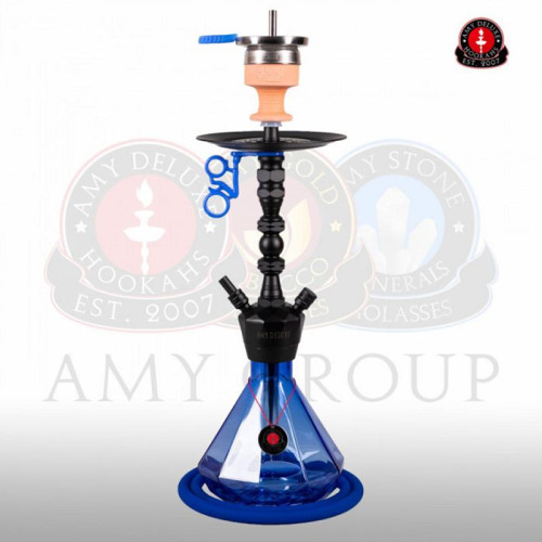 Кальян AMY Deluxe - 062 BK Blue (Alu Diamond S) 55см (Полный комплект)