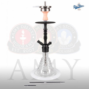 Кальян AMY Deluxe - 4 Stars 420 PSM BK-TR 50см (Полный комплект)