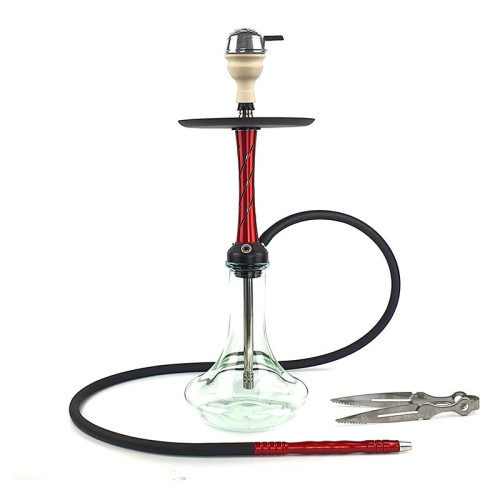 Кальян Vortex Hookah - Hurricane Dark Red 55см (Полный комплект)