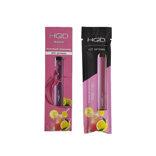 Электронная сигарета HQD MAXIM - Pink Lemonade (Розовый лимонад) 400