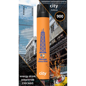 Электронная сигарета CITY 1000 Subway - Чикаго (Энергетик)