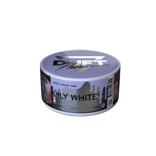 Табак Duft Pheromone 25г - LILY WHITE (Кокос Ананас Киви)