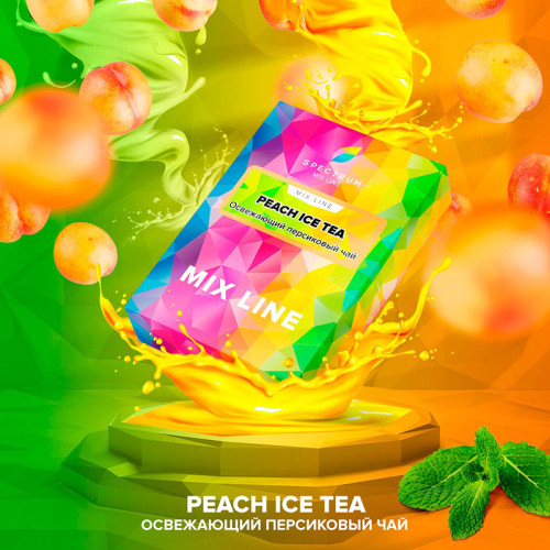 Табак Spectrum Mix Line 40г - Peach Ice Tea (Персик Мята)