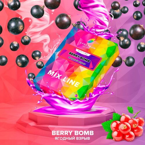 Табак Spectrum Mix Line 25г - Berry Bomb (Ягоды Смородина Черника)