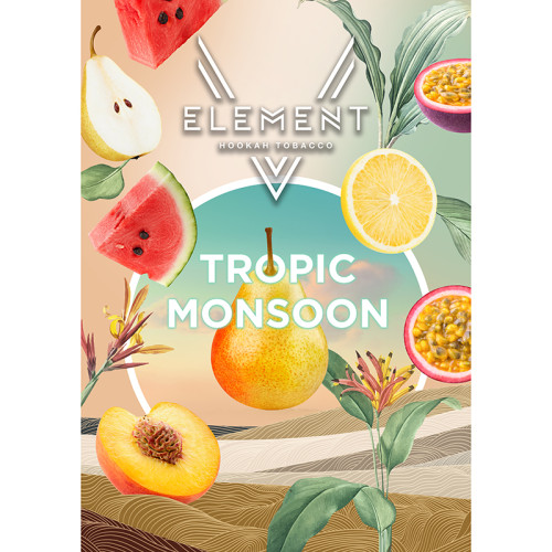 Табак Element 5 Элемент 25г - Tropic Monsoon (Арбуз Маракуйя Персик Лимон)