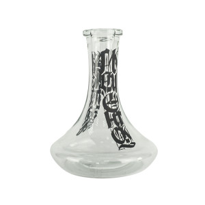Колба NJN hookah - NJ Прозрачная с калиграфией 28см