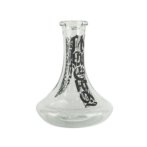 Колба NJN hookah - NJ Прозрачная с калиграфией 28см