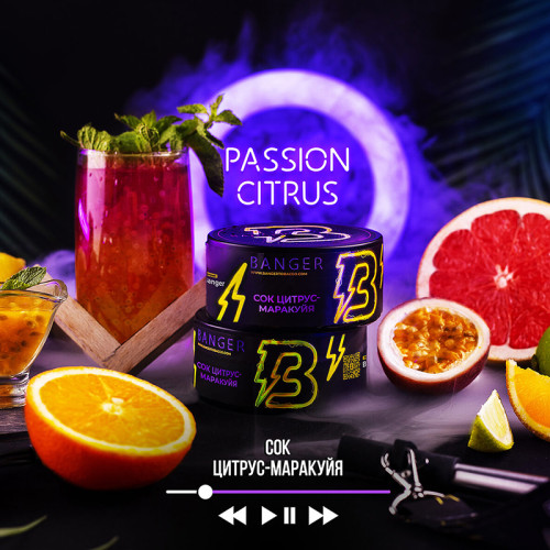 Табак Banger 100г - Passion Citrus (Сок цитрус маракуйя)