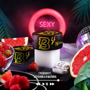 Табак Banger 100г - Sexy (Грейпфрут Клубника Малина)