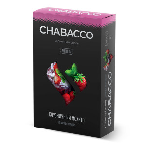 Смесь Chabacco Mix MEDIUM 40г - Strawberry Mojito (Клубничный мохито)