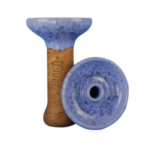 Чаша для кальяна Облако - Phunnel M Glaze Top Голубая с синими пятнами