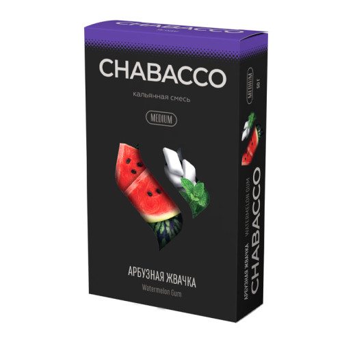 Смесь Chabacco Mix MEDIUM 50г - Watermelon Gum (Арбузная жвачка)