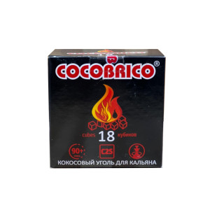Кокосовый уголь для кальяна Cocobrico 18 шт 25мм