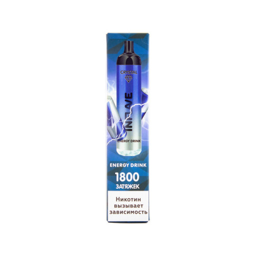 Электронная сигарета INFLAVE CRYSTAL 1800 затяжек - Энергетик
