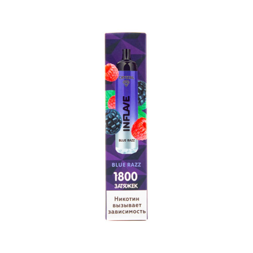 Электронная сигарета INFLAVE CRYSTAL 1800 затяжек - Черника Малина
