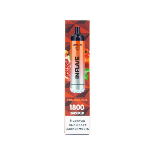 Электронная сигарета INFLAVE CRYSTAL 1800 затяжек - Гранат