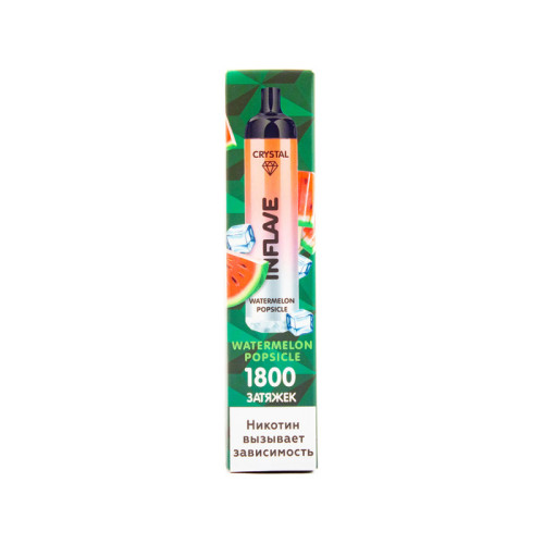 Электронная сигарета INFLAVE CRYSTAL 1800 затяжек - Арбузный Лед