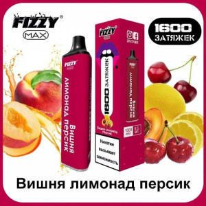 Электронная сигарета Fizzy Max 1600 - Вишня Лимонад Персик