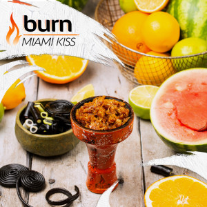 Табак Burn 200г - Miami Kiss (Арбуз цитрусы лакрица)