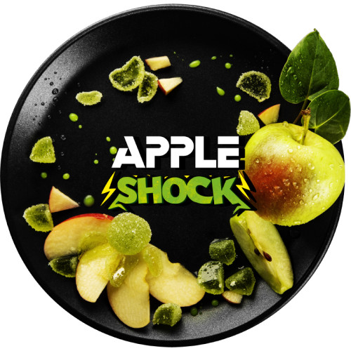 Табак Black Burn 200г - Apple Shock (Кислое яблоко)