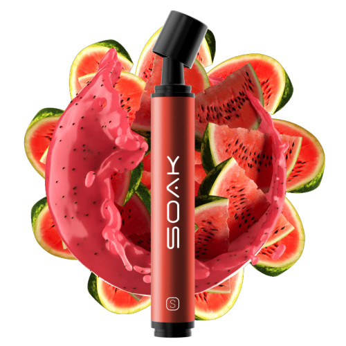 Электронная сигарета SOAK Pods S 3500 затяжек - Watermelon Smoothie (Арбузный смузи)
