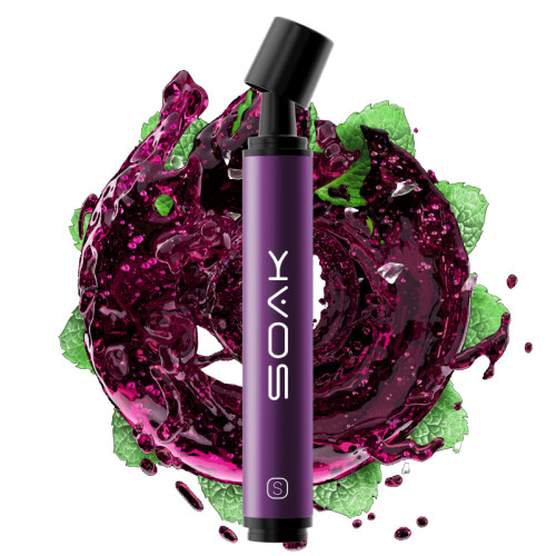 Электронная сигарета SOAK Pods S 3500 затяжек - Purple Lemonade (лиловый лимонад)