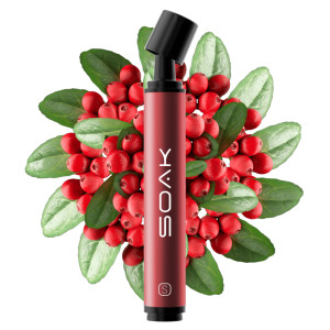 Электронная сигарета SOAK Pods S 3500 - Wild Cranberry (Дикая Клюква)