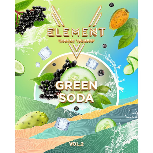 Табак Element 5 Элемент 25г - Green Soda (Лимонад Бузина Финик)