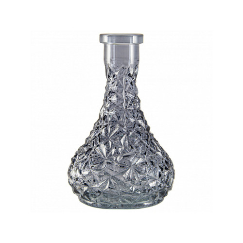 Колба Vessel Glass Кристалл Капля серый дым 28см